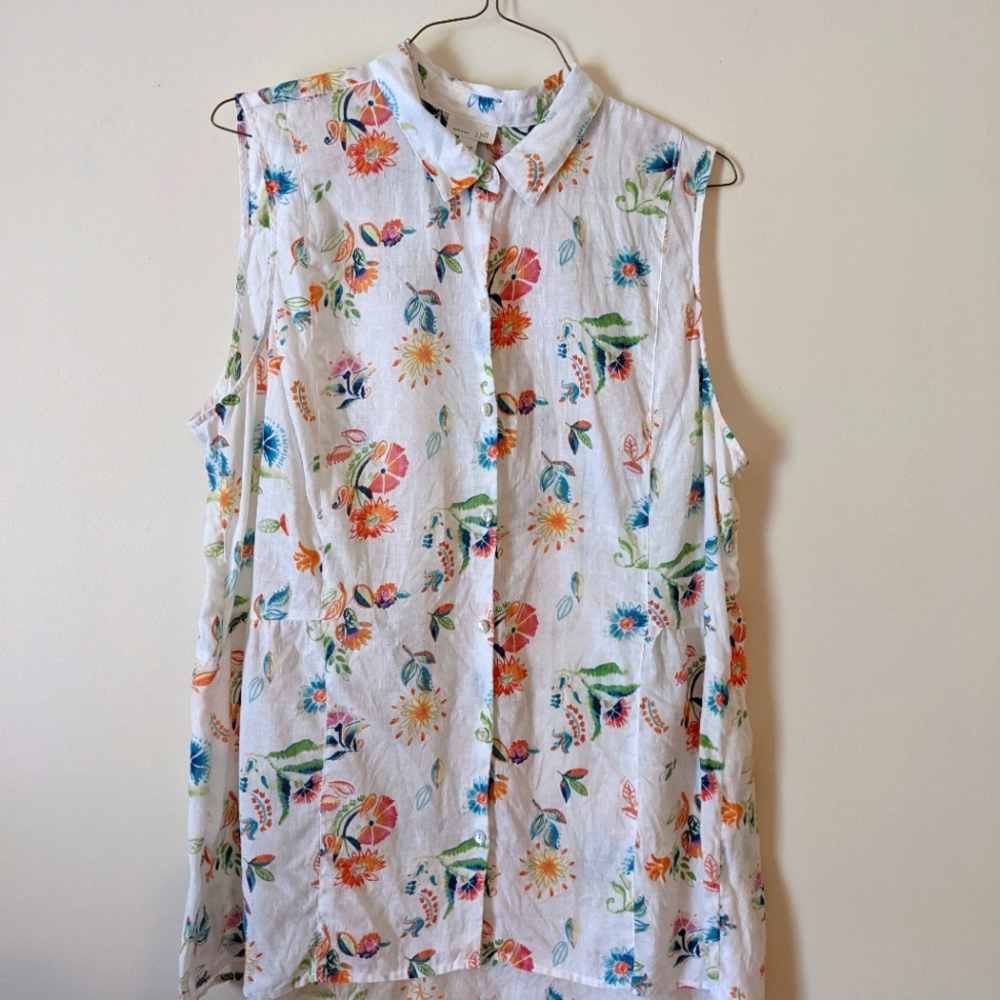 J Jill linen blouse XL